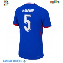 Camisa de time de futebol França Jules Kounde #5 Replicas 1º Equipamento Europeu 2024 Manga Curta